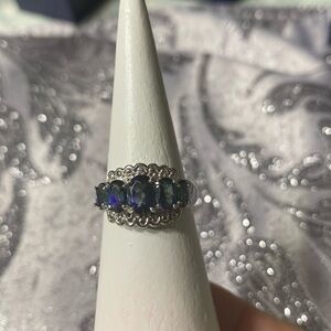 JTV Oval pure blue topaz ring!